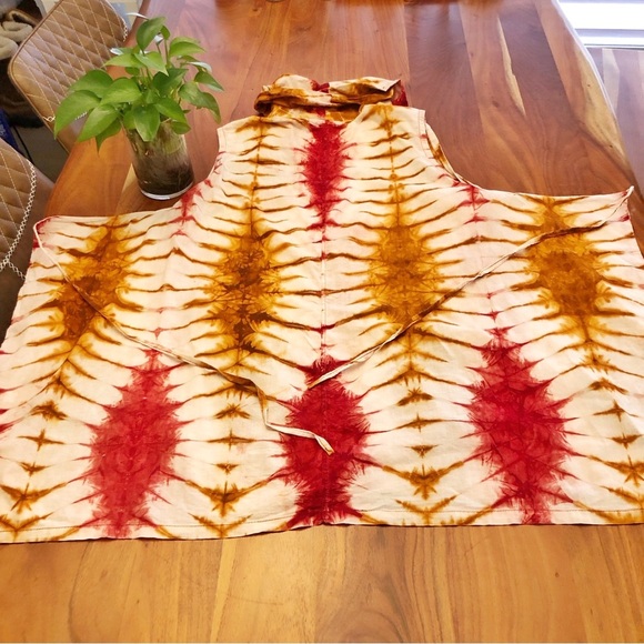 Rare Unique Vintage Tie Dye Boho Oversized Lagenlook Artsy Pattern Top Dress. - Picture 9 of 15